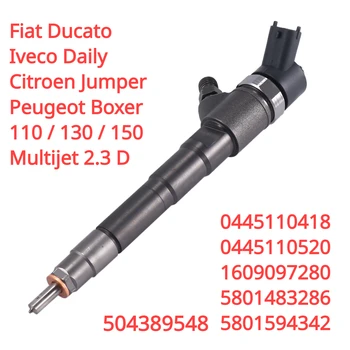 0445110520 0445110418 Nuevo Diesel Del Inyector De Combustible De La Boquilla Para Fiat Ducato Iveco Daily Citroen Peugeot 2.3 D 5801594342 504389548